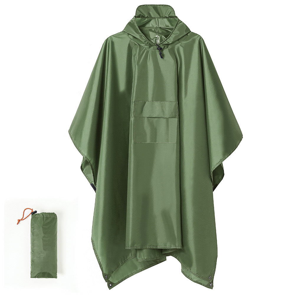 Vattentät och Lätt Regnponcho