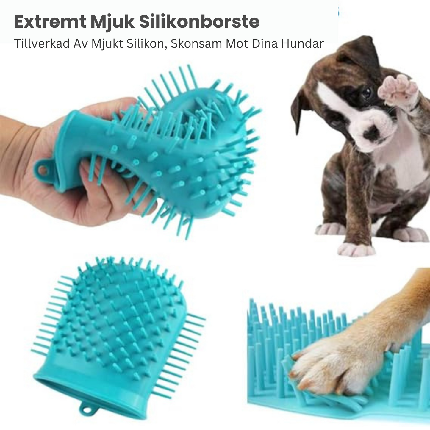 Bärbar tassrengörare för hundar och katter - Grooming av smutsiga klor