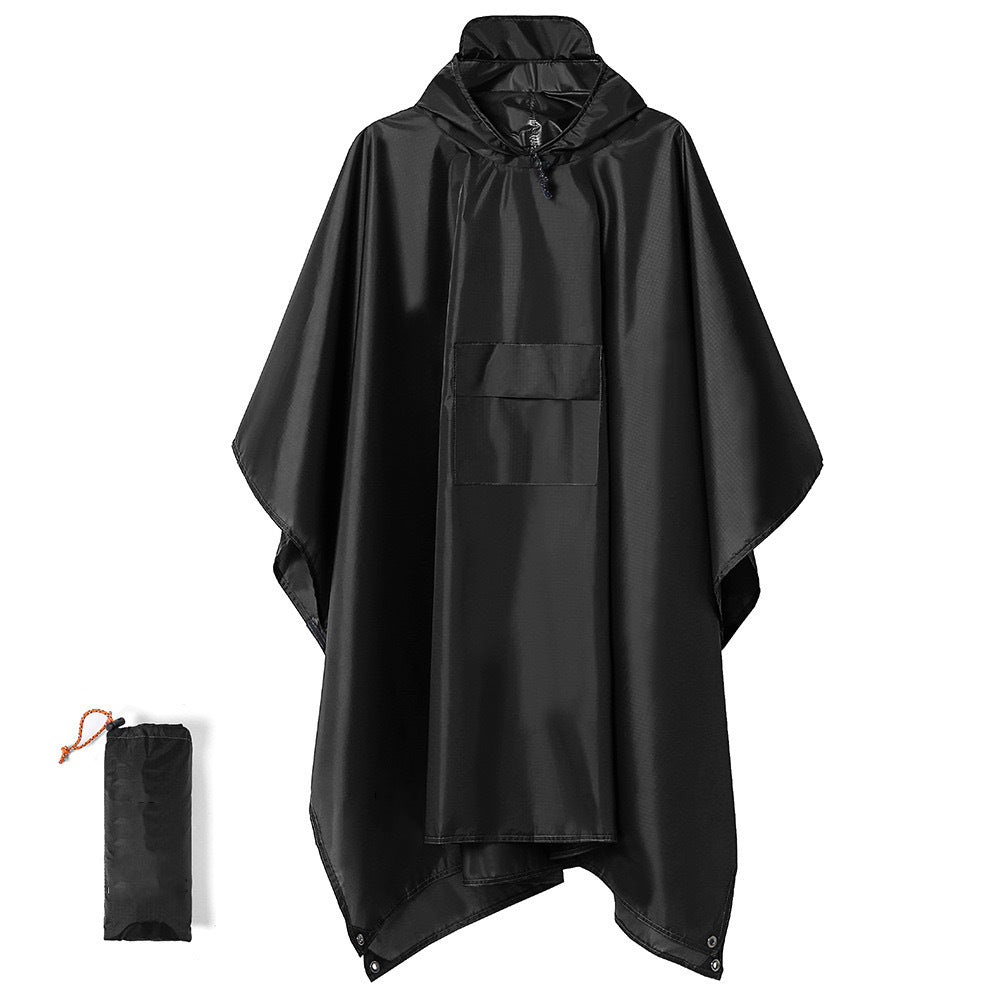 Vattentät och Lätt Regnponcho