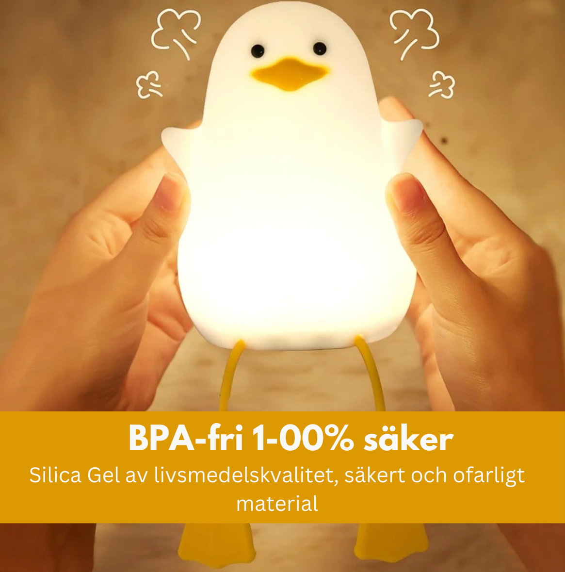 Söt anka Nattlampa