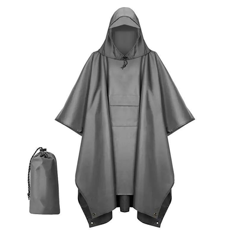 Vattentät och Lätt Regnponcho