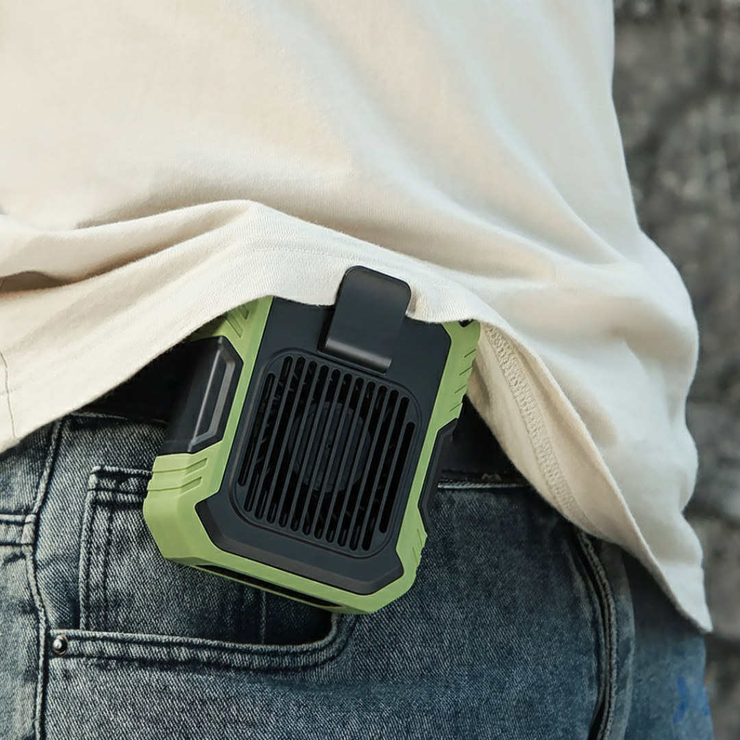 2-i-1-fläkt med midjeklämma