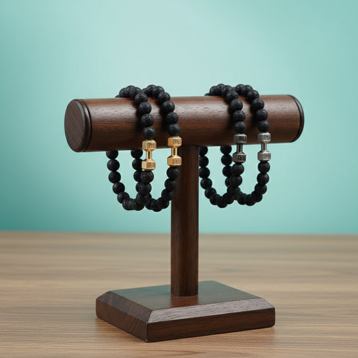 Armband med stenhandvikter