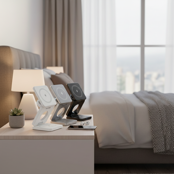 Fällbar magnetisk laddare