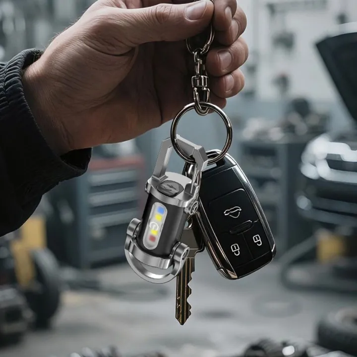 Nödlampa med nyckelring