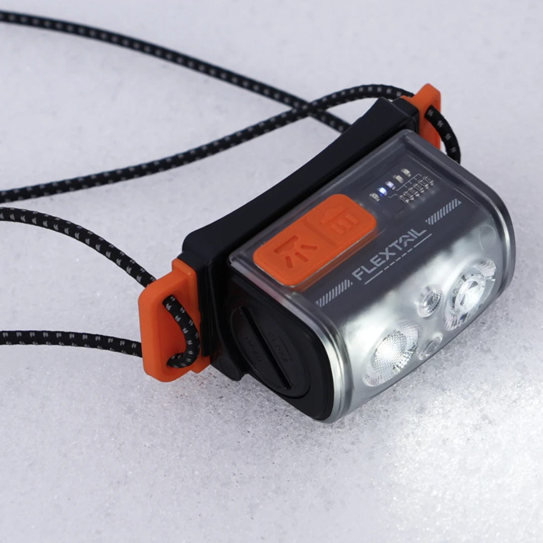 Lätt pannlampa för vandring