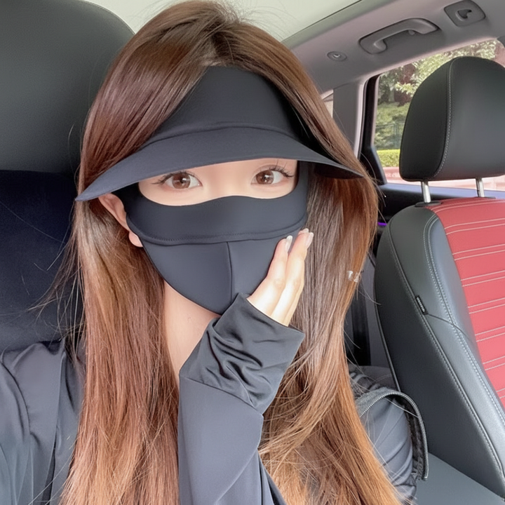 Andningsbar Helmask Med Solskydd