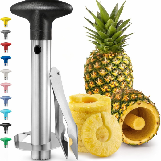 Ananas-skivare och urkärnare