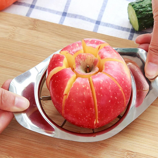 Rostfritt stål äppeldelare