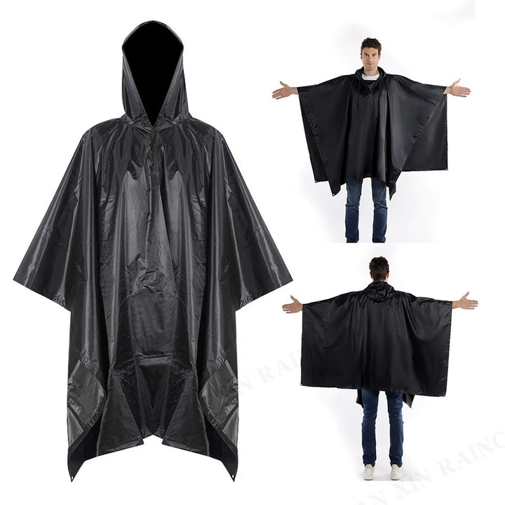 Vattentät och Lätt Regnponcho