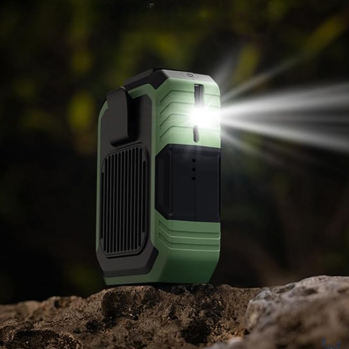 2-i-1-fläkt med midjeklämma