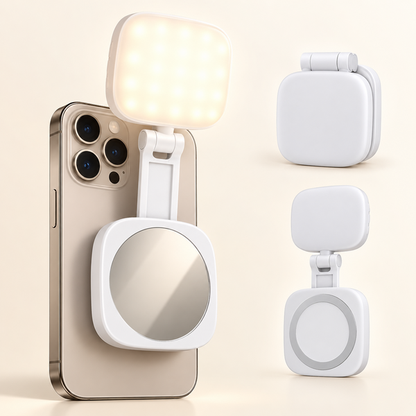 LED-Selfielampa med Spegel