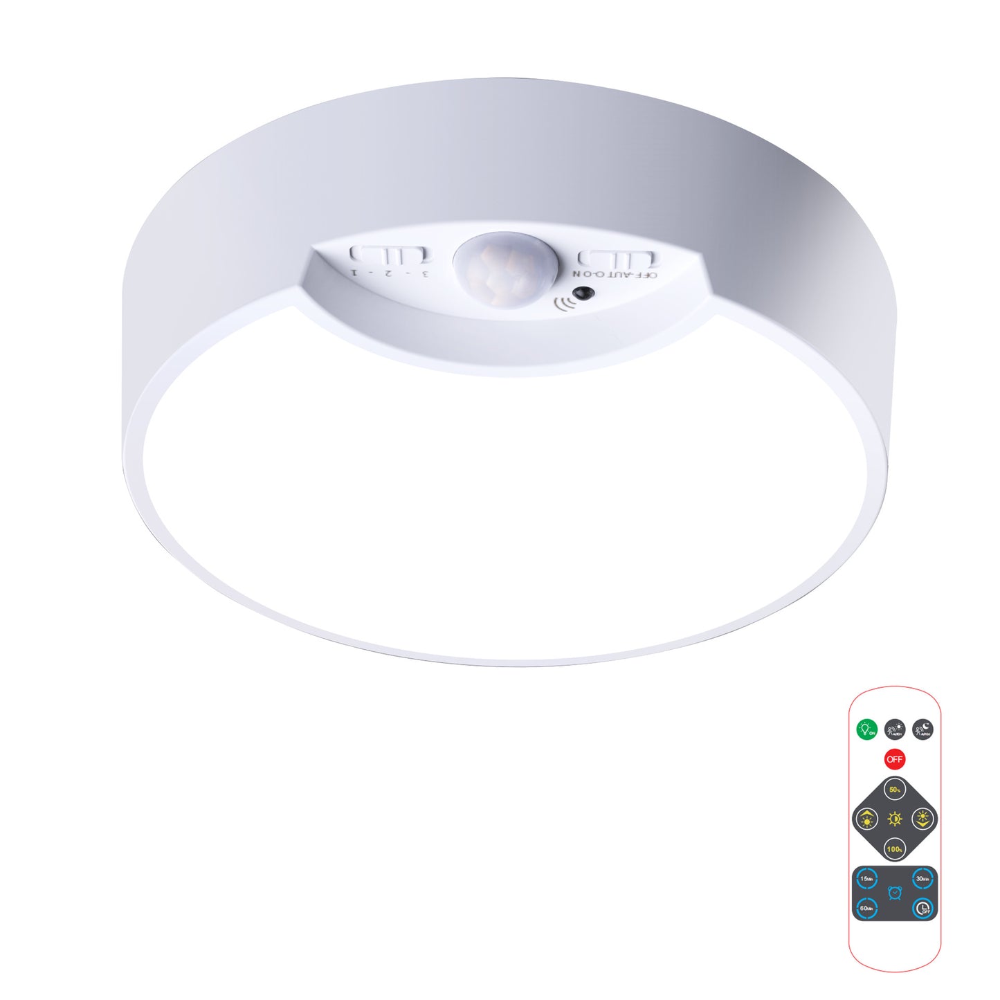 LED-taklampa med radarrörelsesensor
