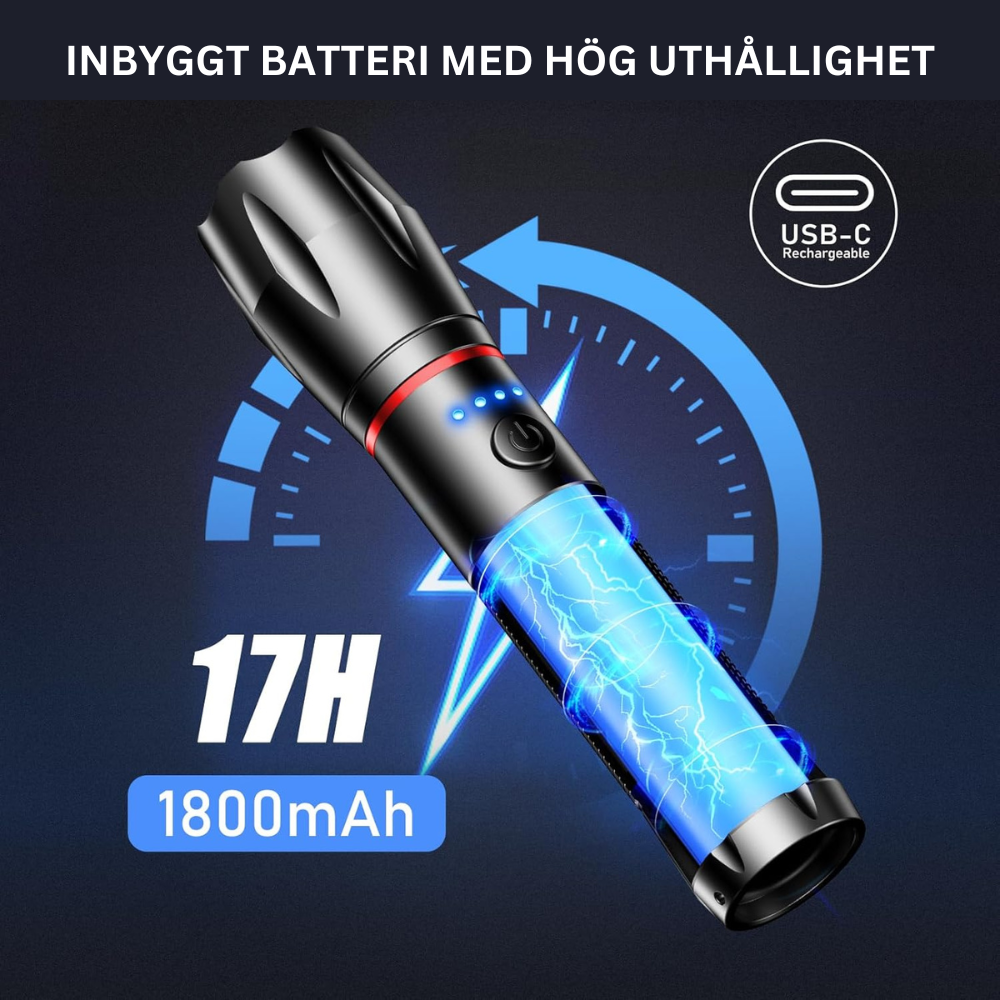 Uppladdningsbar LED - ficklampa