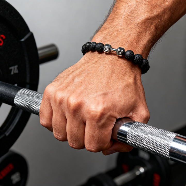 Armband med stenhandvikter