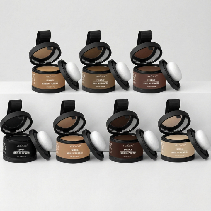 Pressat hårskuggspuder