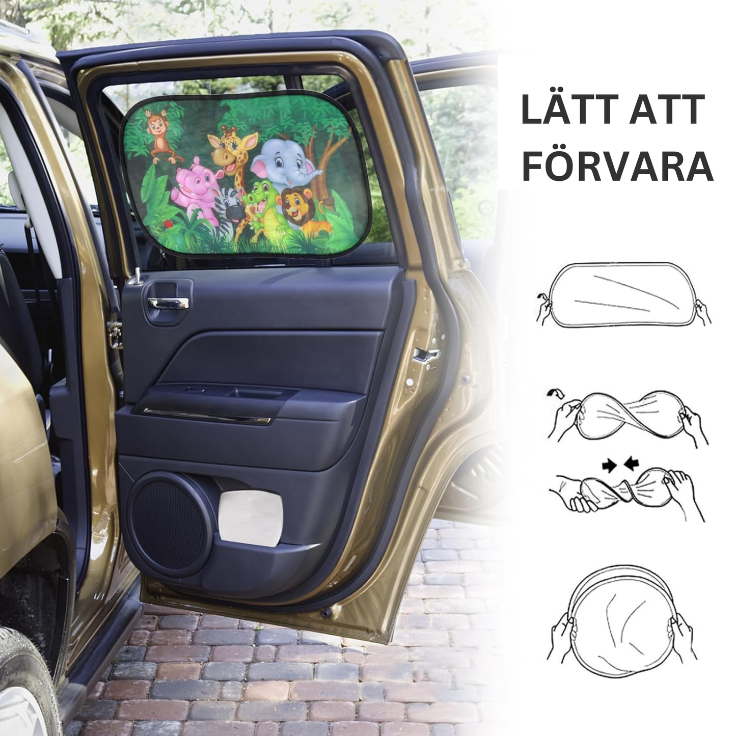 Solbeskyttelse til biler med optimal UV-beskyttelse