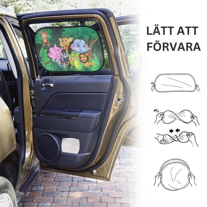 Solskydd för bil – Motiv för barn