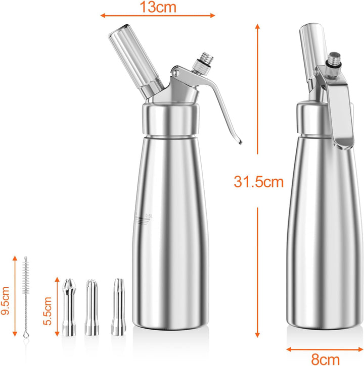 Aluminium Gräddsifon 500 ml
