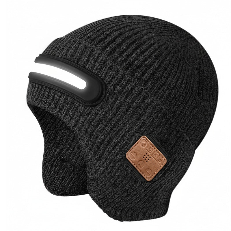 Genopladelig Hue med LED-lys og Bluetooth