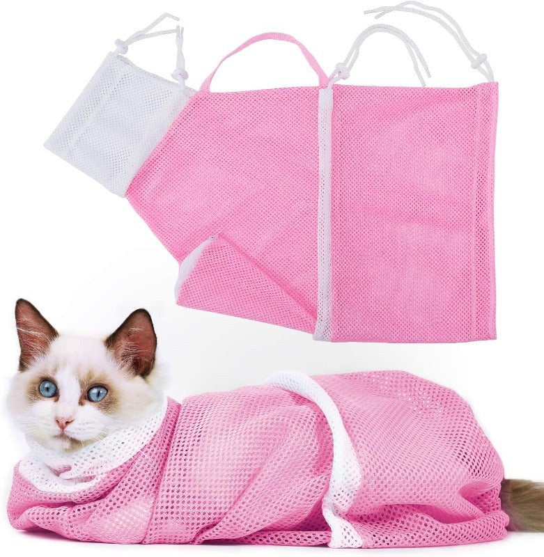 Rosa badväska för katt