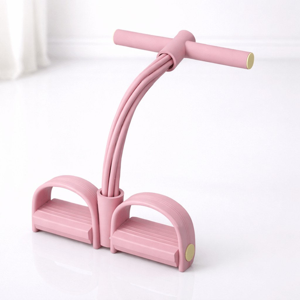 FlexPulse pedalbaserat motståndsbandset rosa