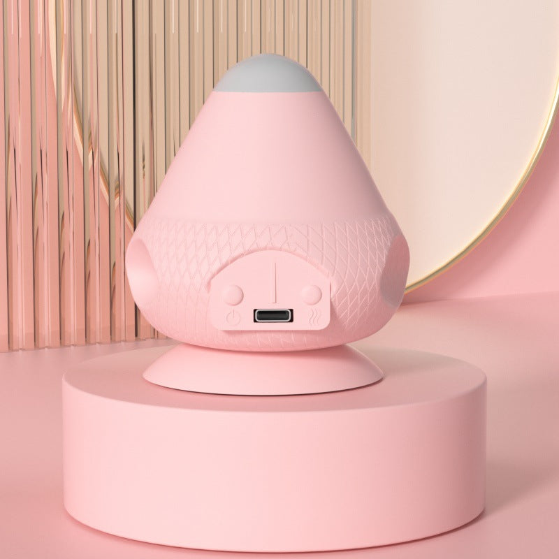 Rosa triggerpunkt massageboll med sugkopp