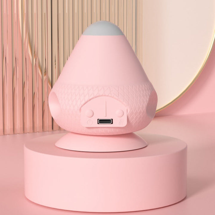 Rosa triggerpunkt massageboll med sugkopp