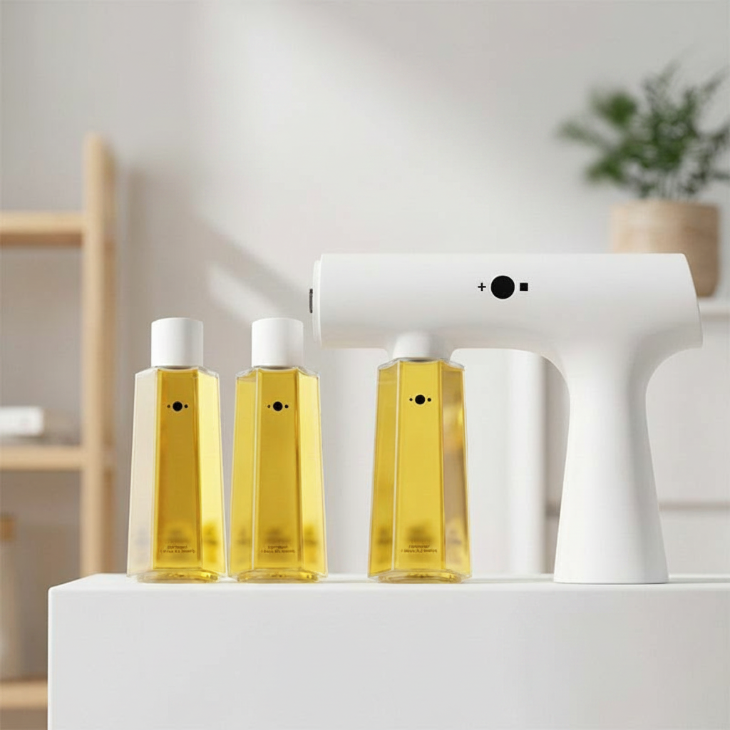 Probiotisk luktborttagare med nano-mist spray och tre refillflaskor