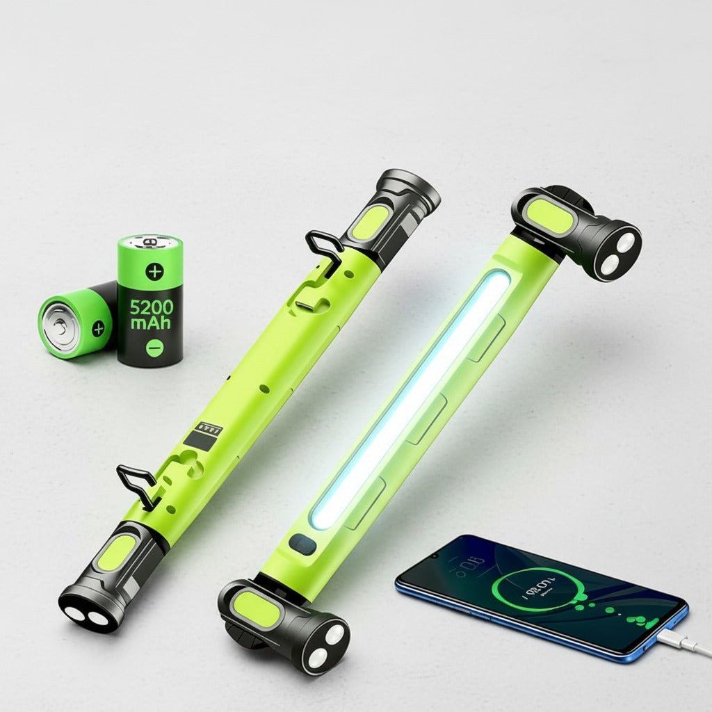 LED-arbetslampa med strömbanks-funktion och 5200mAh batteri