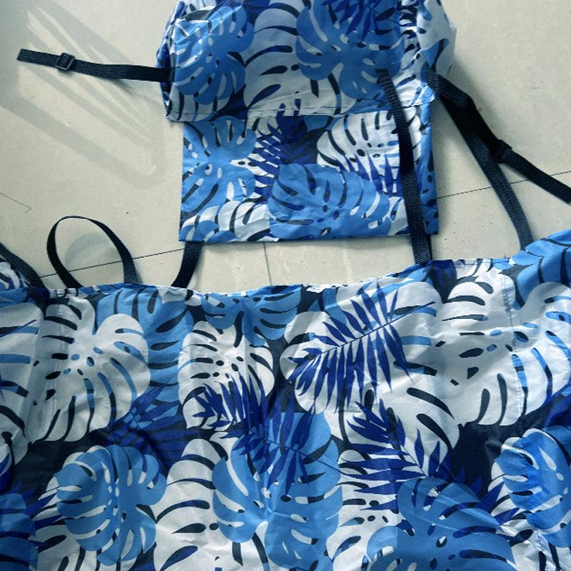 Deflated pool float fabric detail – PVC material