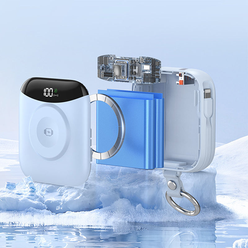 Magnetisk powerbank 10000mAh – inre komponenter och battericeller