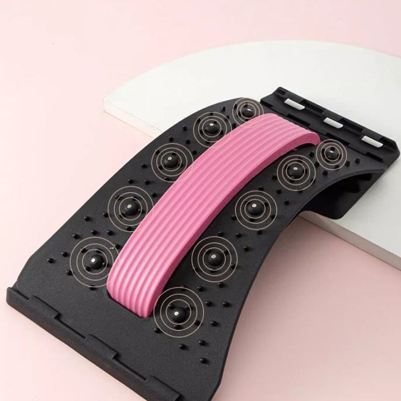 Magnetisk ryggsträckare röd akupunktur massageapparat