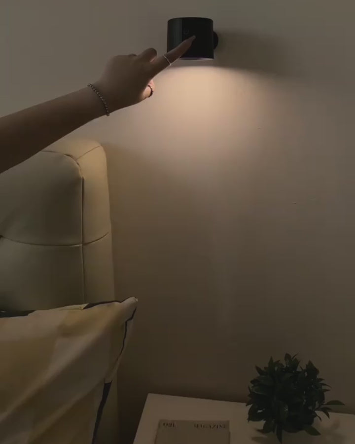 Modern uppladdningsbar vägglampa med fjärrkontroll