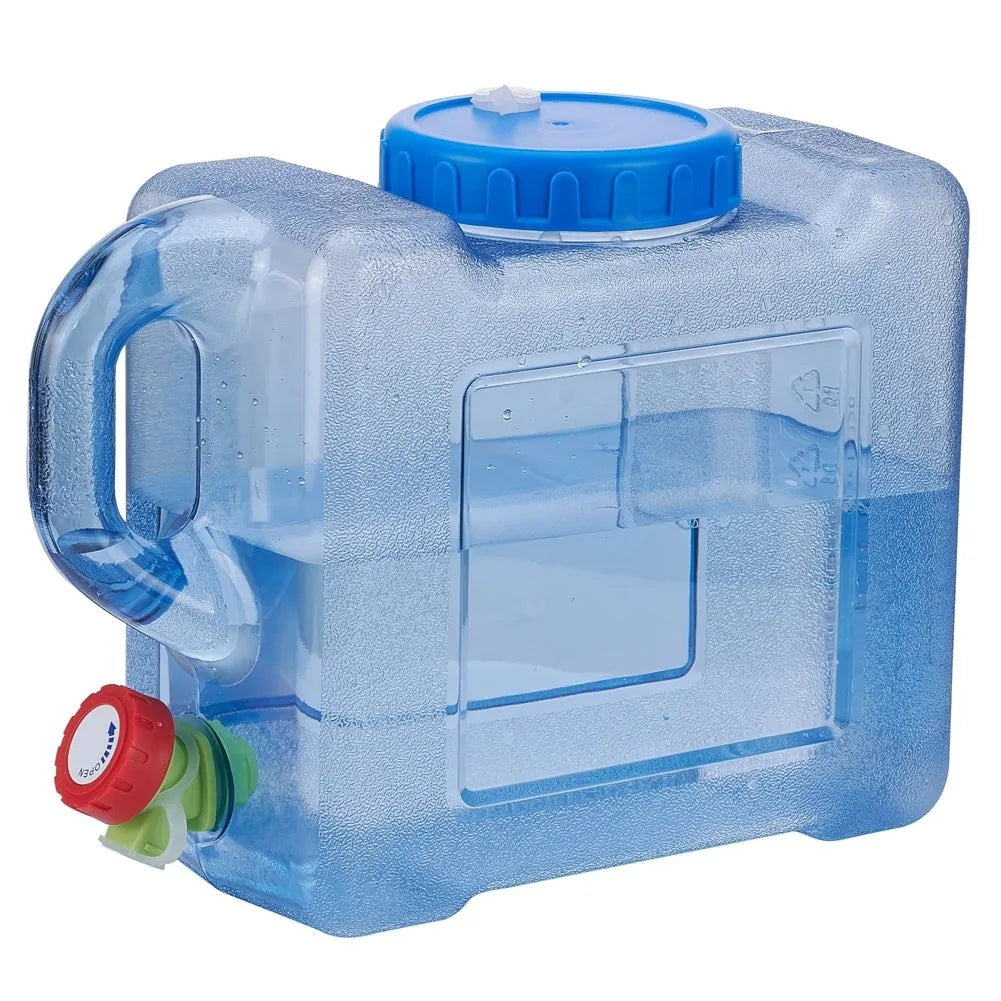 Vanddunk 12L med hane og håndtag på hvid baggrund